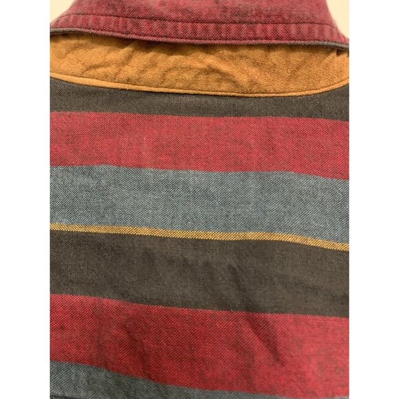 Vintage Eddie Bauer Striped Button Up Flannel Made In USA Workwear Men’s XL - Picture 7 of 10